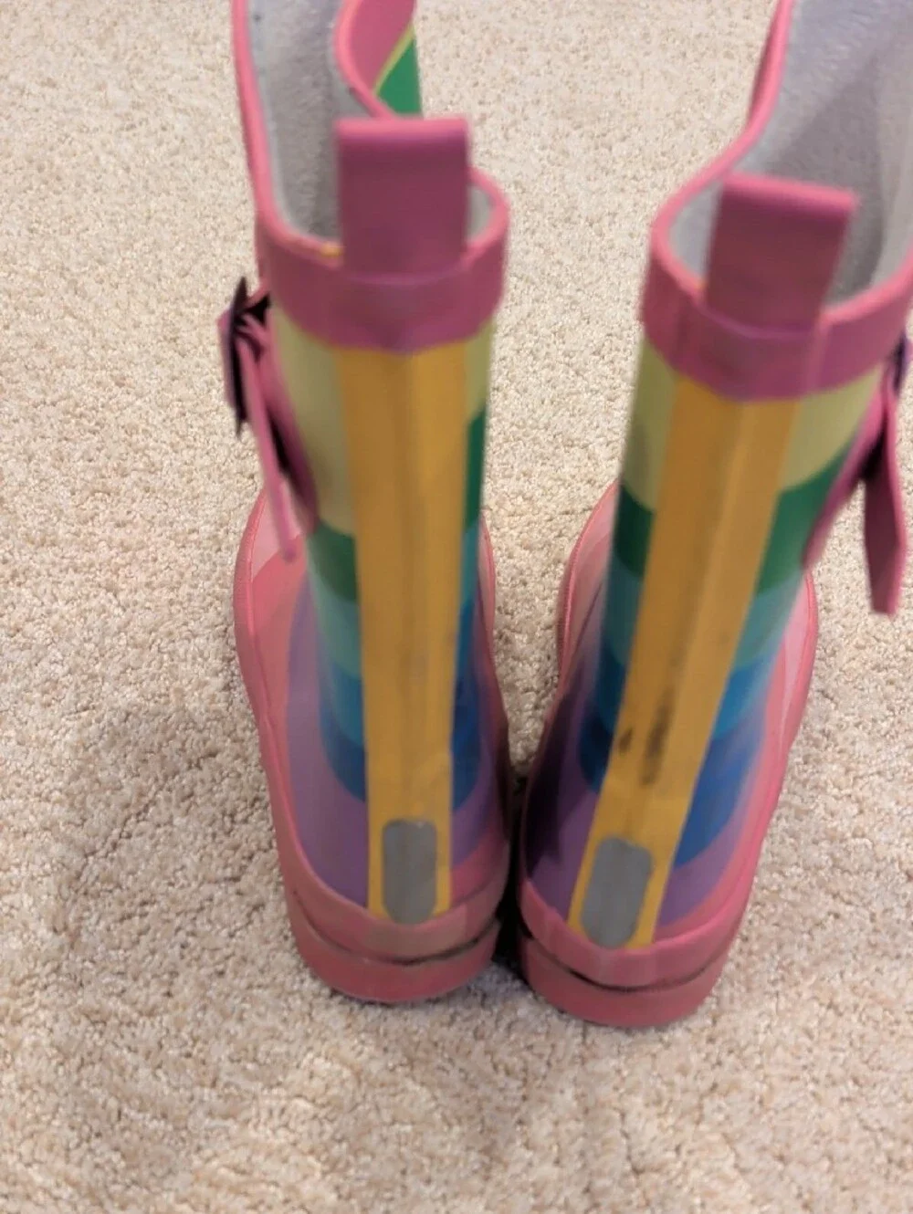 Next Kids Rainbow Stripe Rain Boots - Size 1